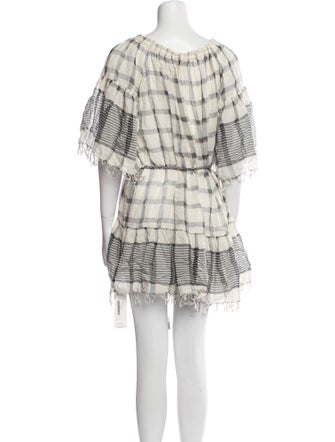Ulla Johnson Plaid Print Mini Dress