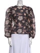 Ulla Johnson Floral Print Crew Neck Blouse