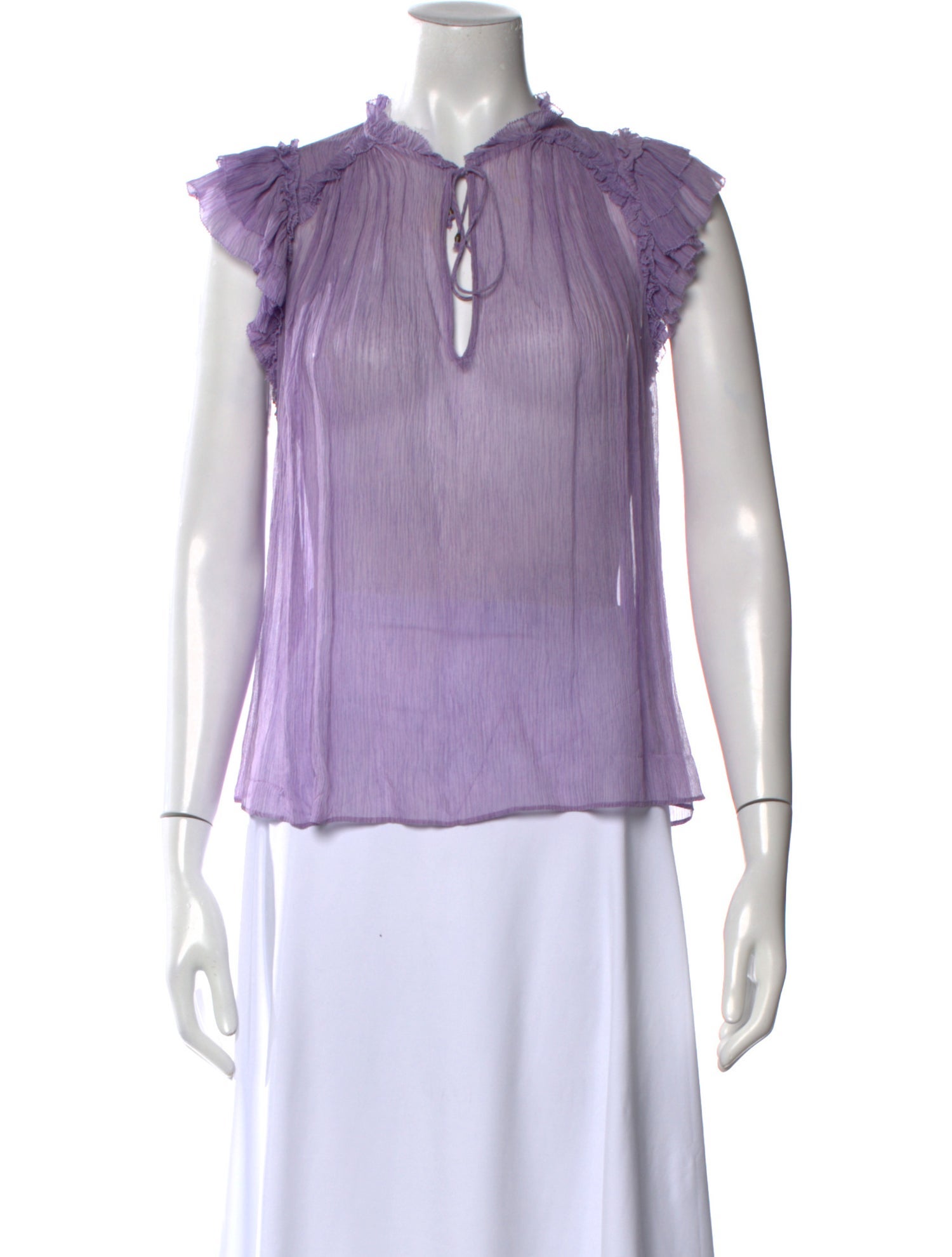 Ulla Johnson Silk Tie Neck Blouse