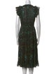 Ulla Johnson Floral Print Midi Length Dress