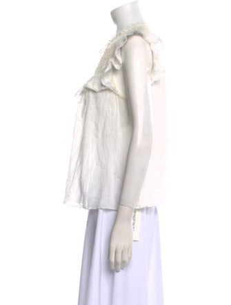 Ulla Johnson Tie Neck Sleeveless Blouse