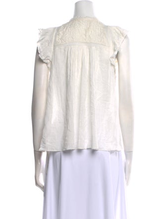 Ulla Johnson Tie Neck Sleeveless Blouse