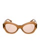 Ulla Johnson Round Tinted Sunglasses