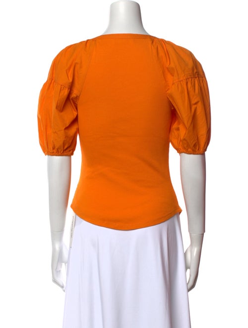 Ulla Johnson Scoop Neck Short Sleeve T-Shirt