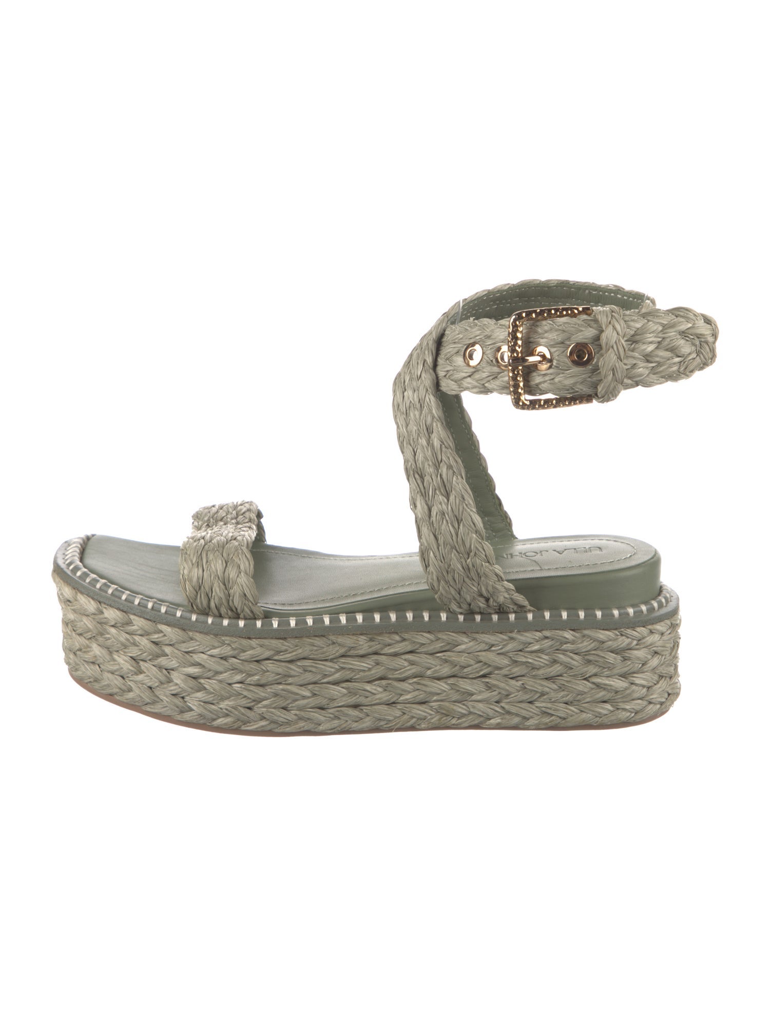 Ulla Johnson Leather Animal Print Espadrilles