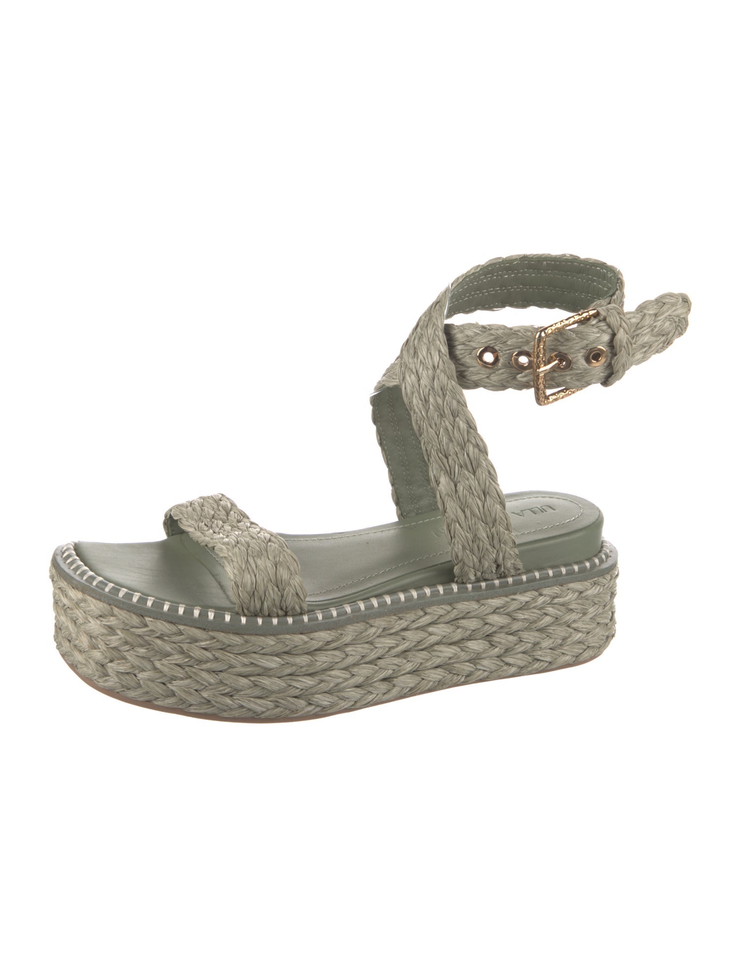 Ulla Johnson Leather Animal Print Espadrilles