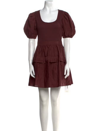 Ulla Johnson Scoop Neck Mini Dress