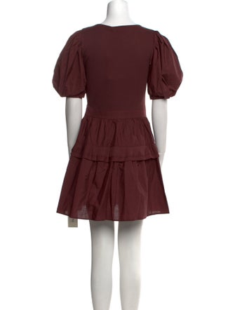 Ulla Johnson Scoop Neck Mini Dress