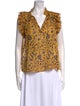 Ulla Johnson Silk Floral Print Blouse