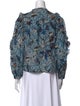 Ulla Johnson Printed Tie Neck Blouse