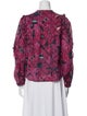 Ulla Johnson Floral Print Tie Neck Blouse