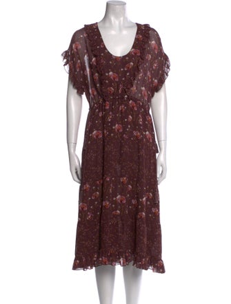 Ulla Johnson Silk Midi Length Dress