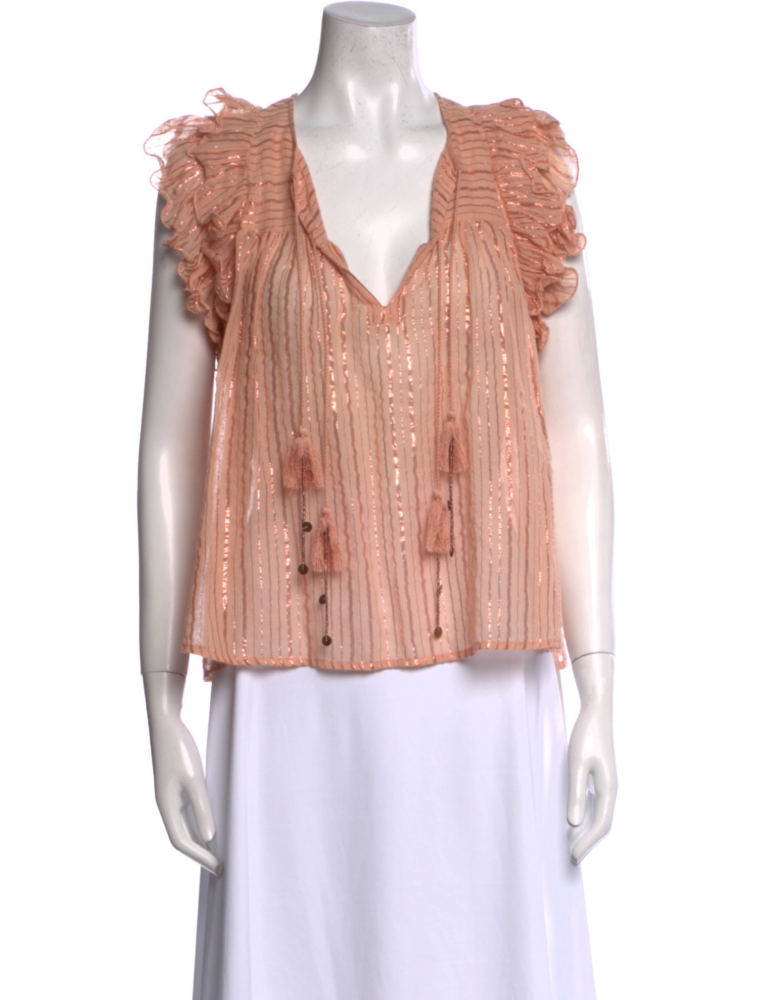 Ulla Johnson V-Neck Sleeveless Blouse