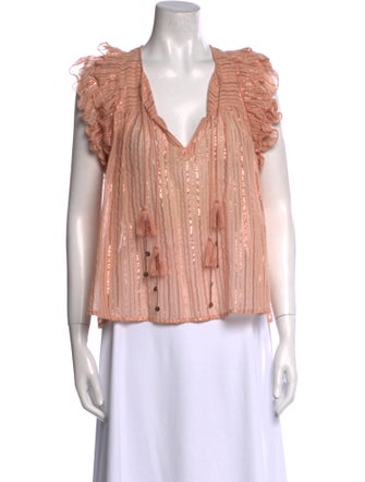 Ulla Johnson V-Neck Sleeveless Blouse