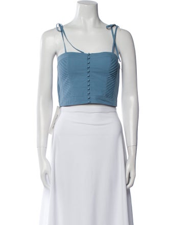 Ulla Johnson Square Neckline Sleeveless Crop Top