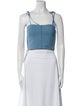 Ulla Johnson Square Neckline Sleeveless Crop Top