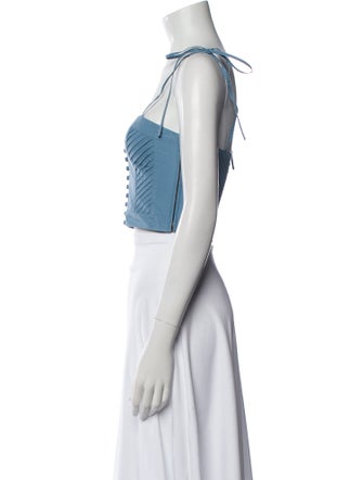 Ulla Johnson Square Neckline Sleeveless Crop Top