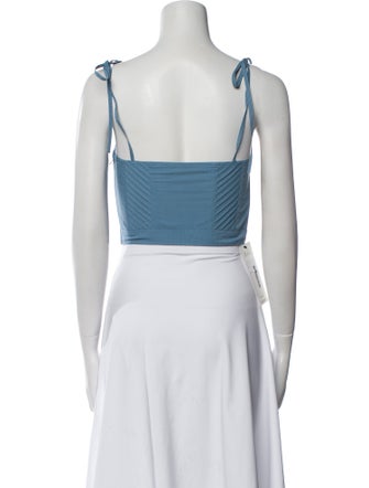 Ulla Johnson Square Neckline Sleeveless Crop Top