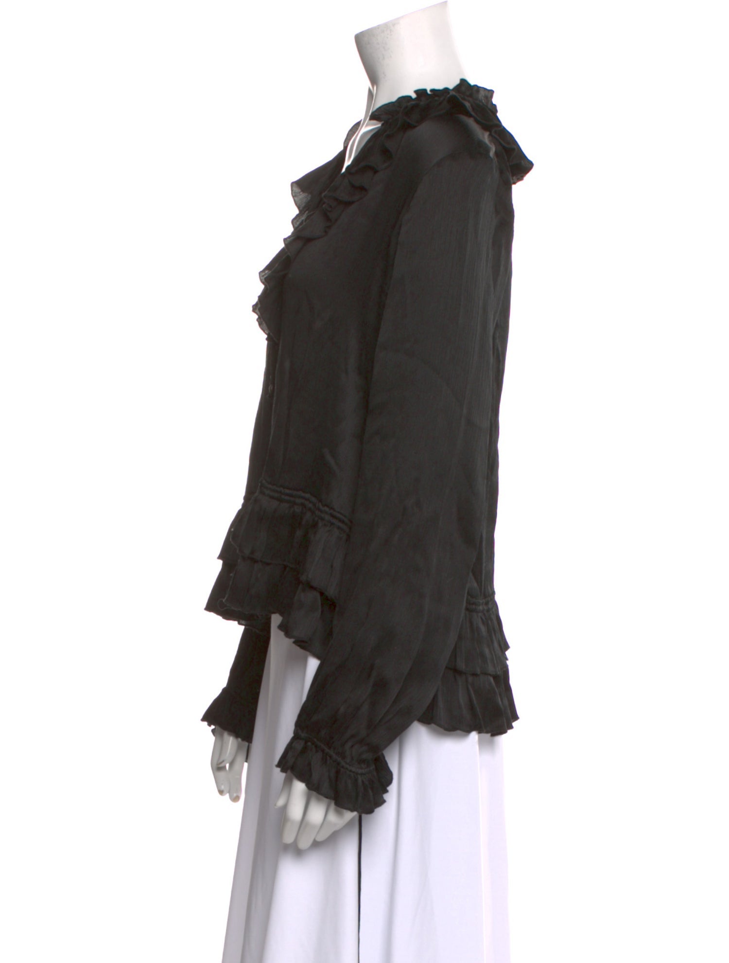 Ulla Johnson Silk V-Neck Blouse