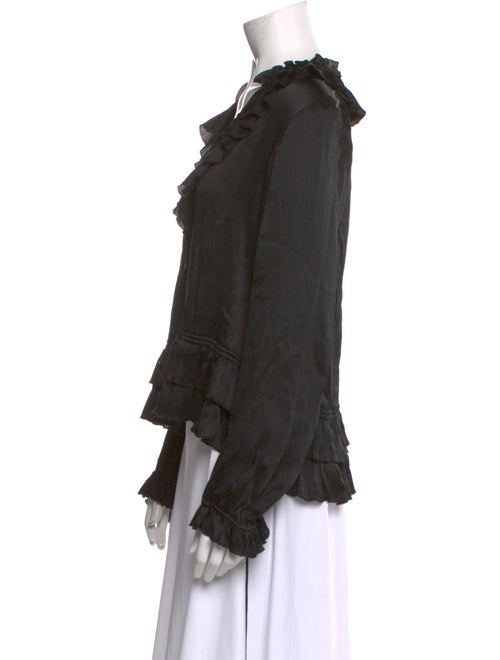 Ulla Johnson Silk V-Neck Blouse