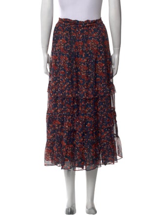 Ulla Johnson Silk Midi Length Skirt