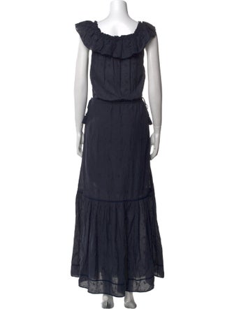 Ulla Johnson Scoop Neck Long Dress