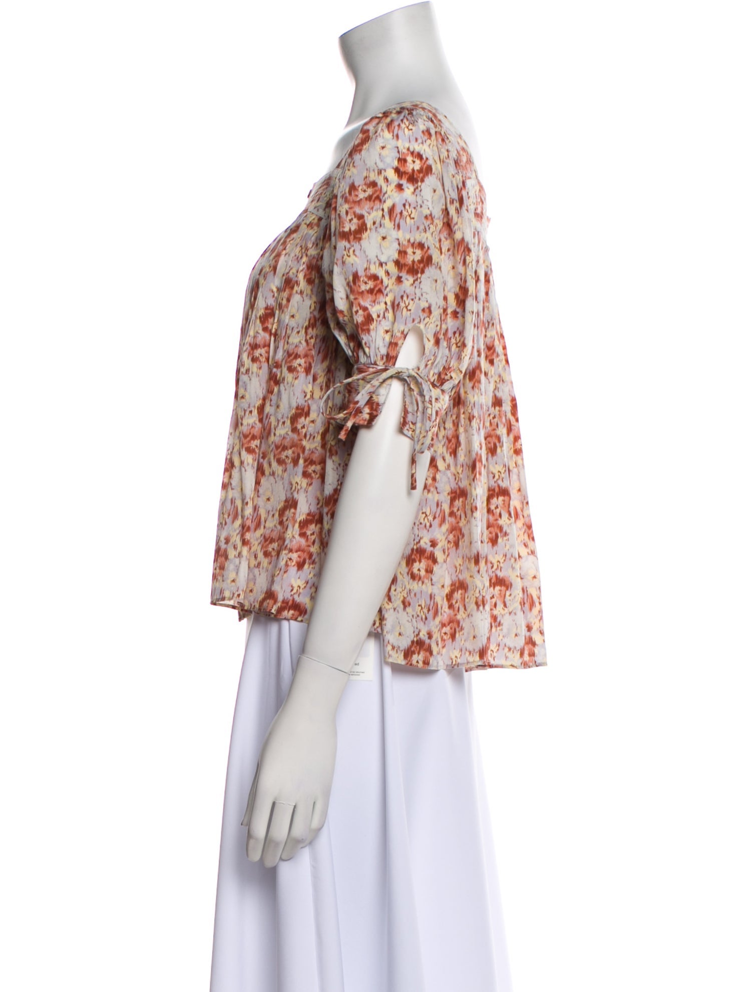 Ulla Johnson Silk Floral Print Blouse w/ Tags