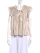 Ulla Johnson Striped Square Neckline Blouse