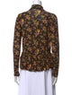 Ulla Johnson Floral Print Mock Neck Blouse