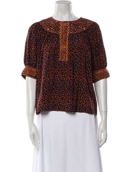 Ulla Johnson Silk Printed Blouse