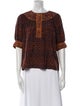Ulla Johnson Silk Printed Blouse
