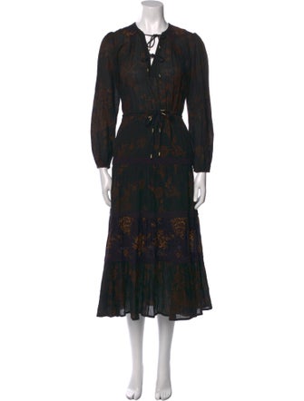 Ulla Johnson Floral Print Long Dress