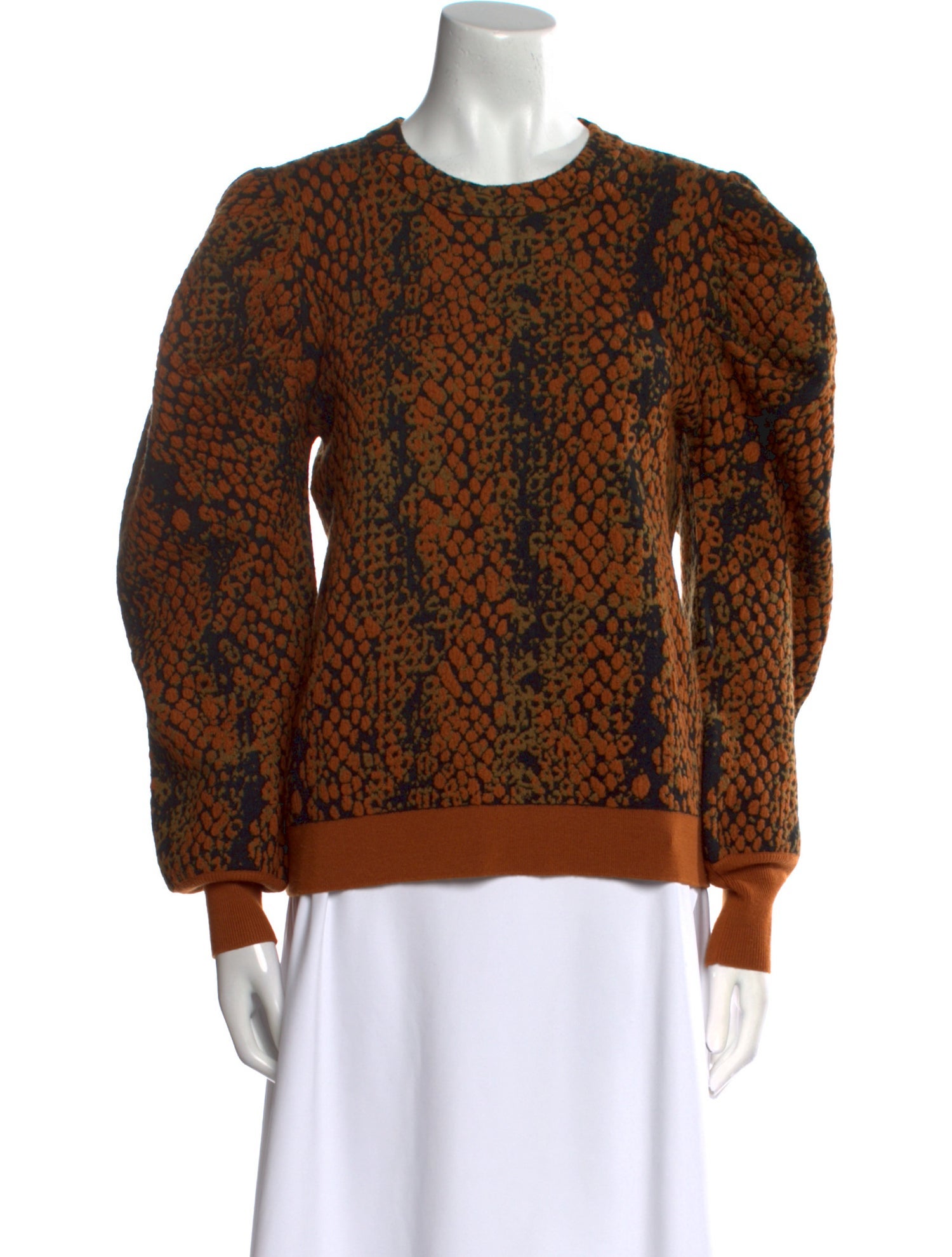 Ulla Johnson Wool Animal Print Sweater