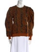 Ulla Johnson Wool Animal Print Sweater