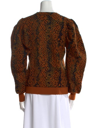 Ulla Johnson Wool Animal Print Sweater