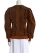 Ulla Johnson Wool Animal Print Sweater