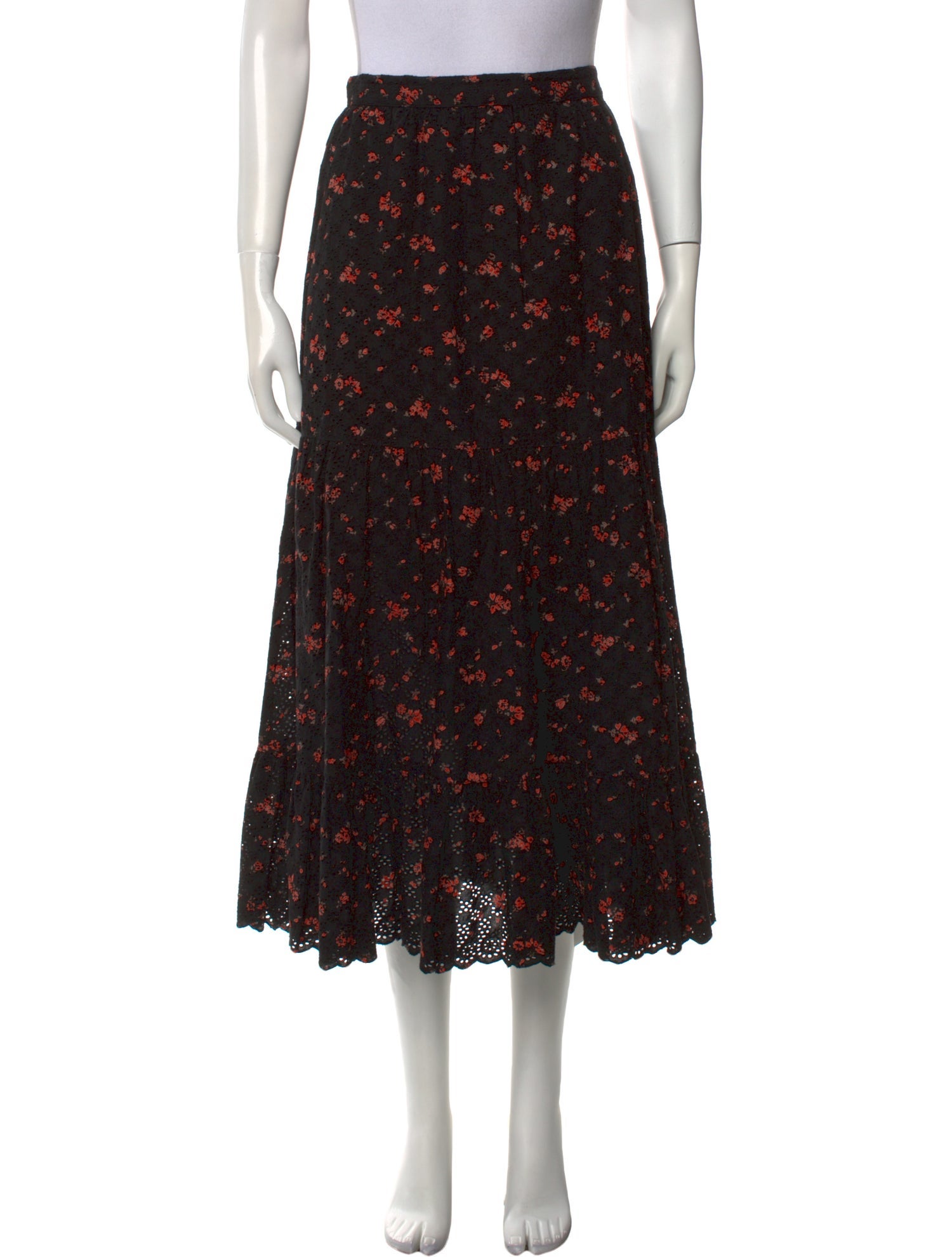 Ulla Johnson Printed Midi Length Skirt