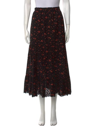 Ulla Johnson Printed Midi Length Skirt