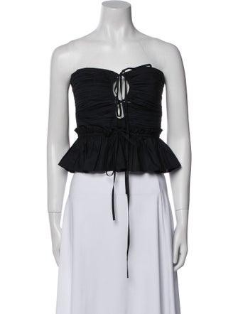 Ulla Johnson Strapless Crop Top