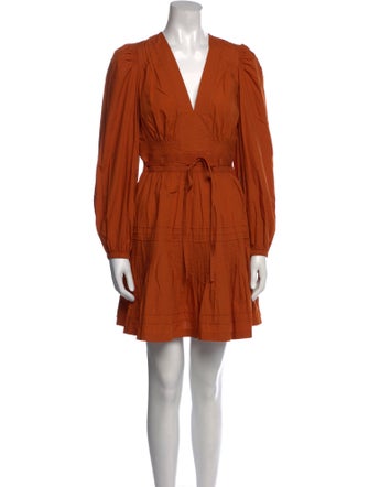 Ulla Johnson V-Neck Knee-Length Dress