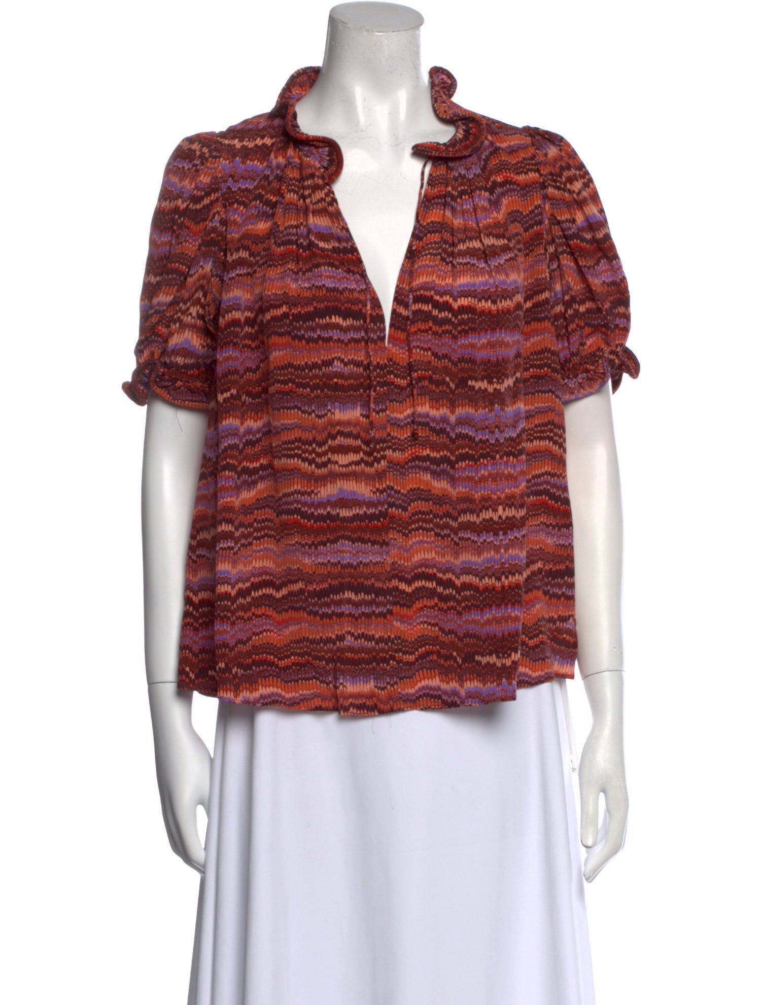 Ulla Johnson Silk Printed Blouse