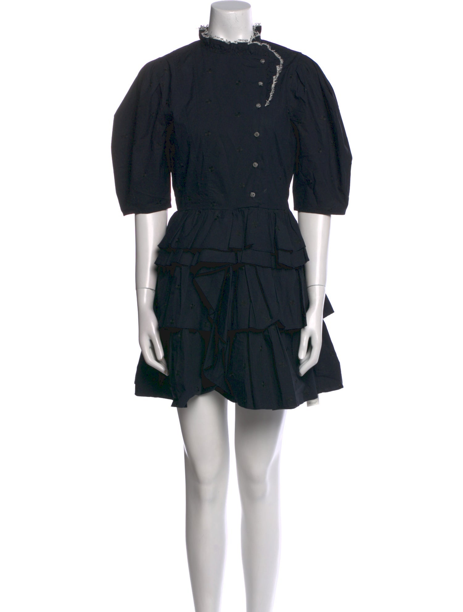 Ulla Johnson Mock Neck Mini Dress