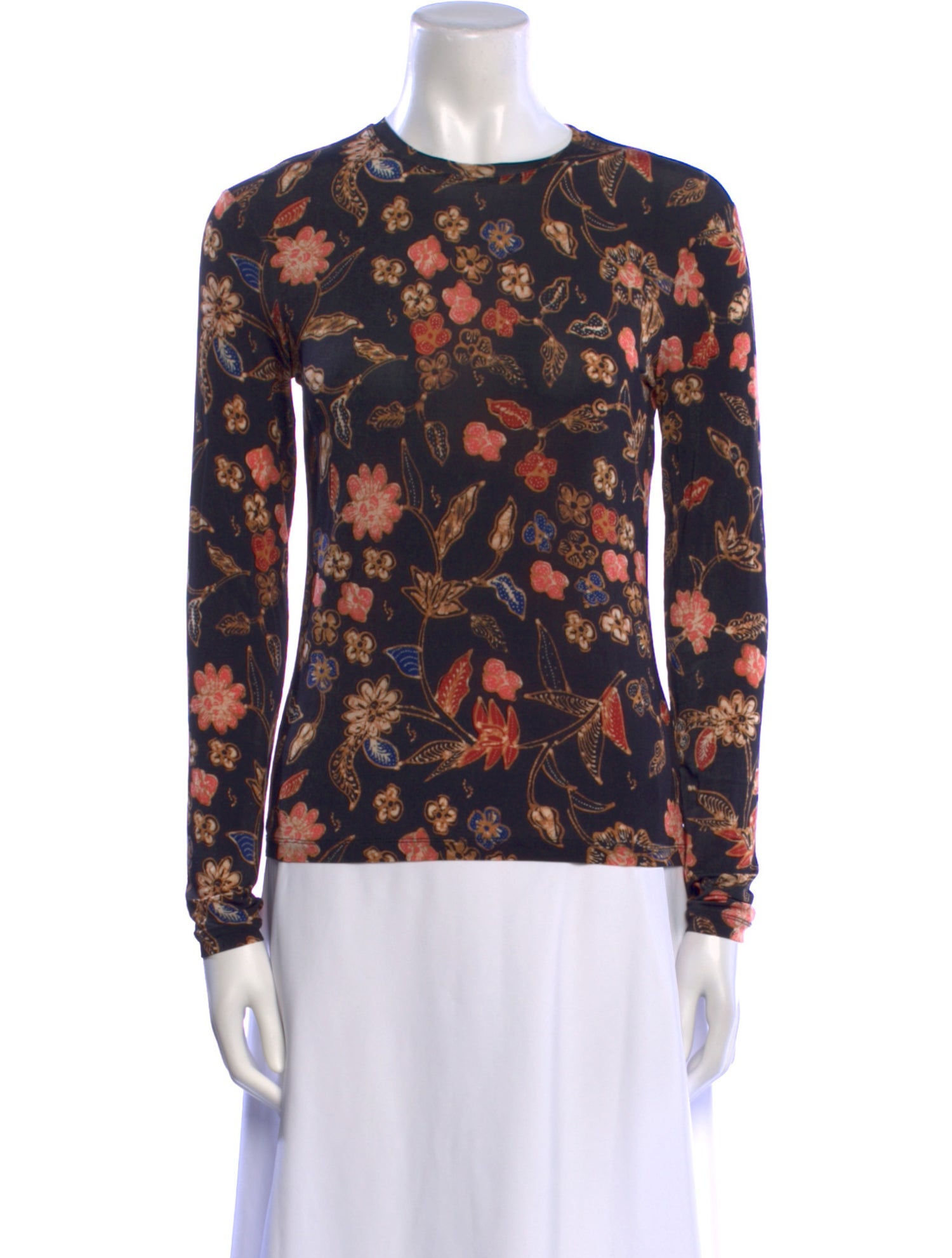 Ulla Johnson Floral Print Crew Neck Top