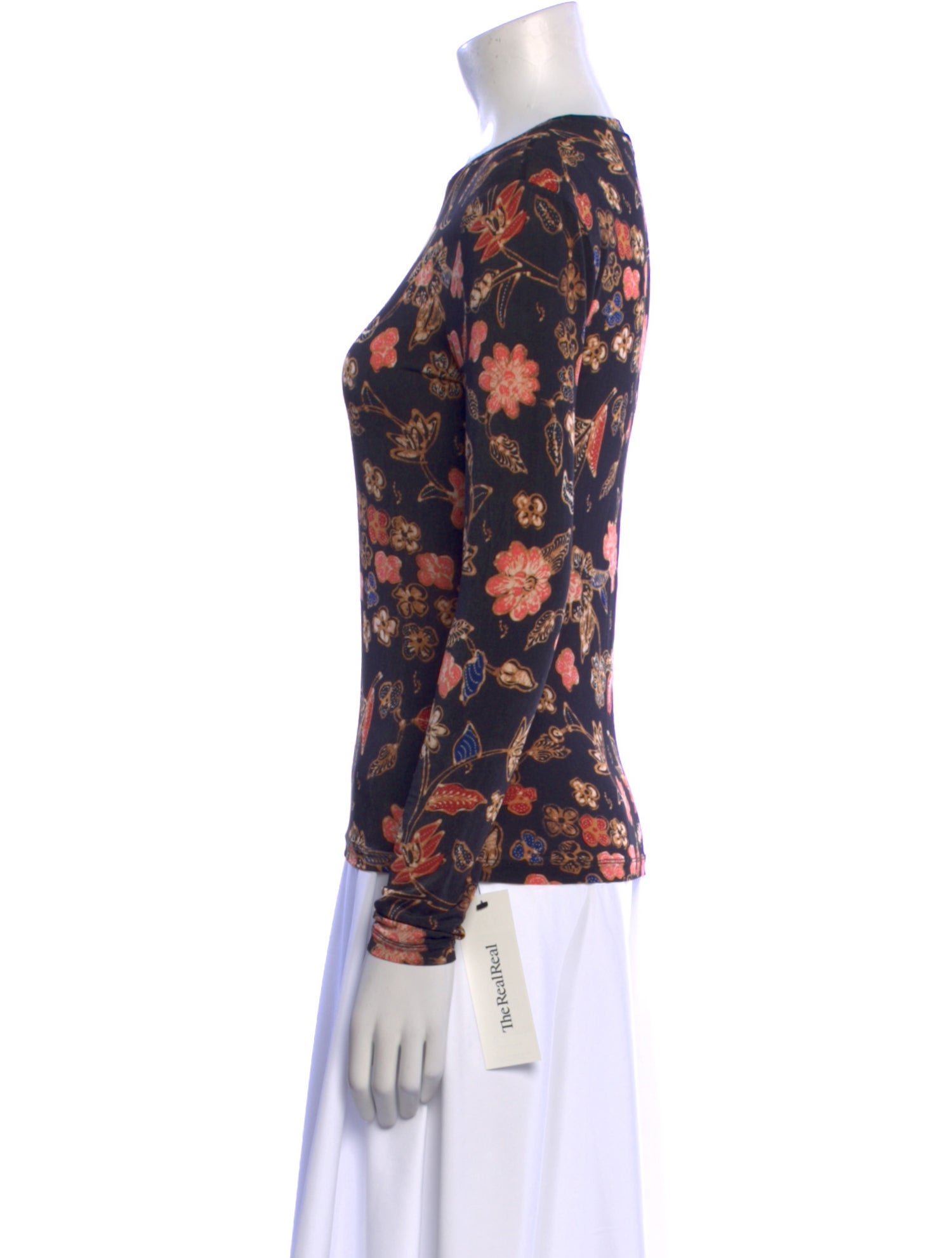 Ulla Johnson Floral Print Crew Neck Top