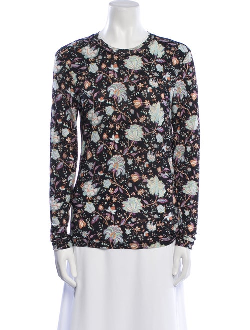 Ulla Johnson Floral Print Crew Neck Blouse