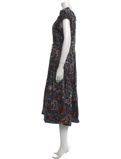Ulla Johnson Floral Print Midi Length Dress