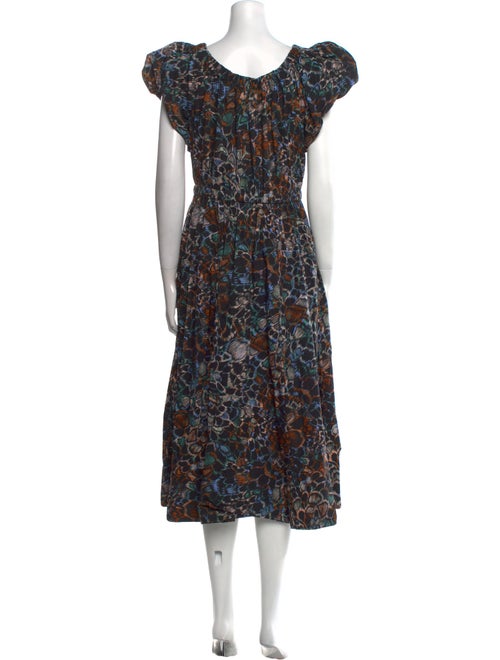 Ulla Johnson Floral Print Midi Length Dress
