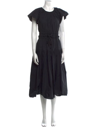 Ulla Johnson Crew Neck Midi Length Dress