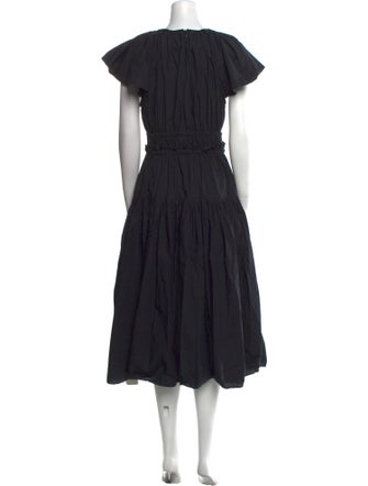 Ulla Johnson Crew Neck Midi Length Dress
