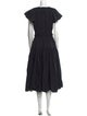 Ulla Johnson Crew Neck Midi Length Dress